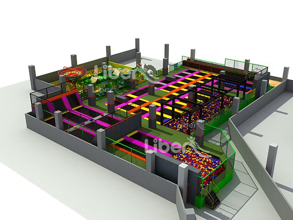 Kids Indoor Soft Play Trampoline Park Supplier In China 